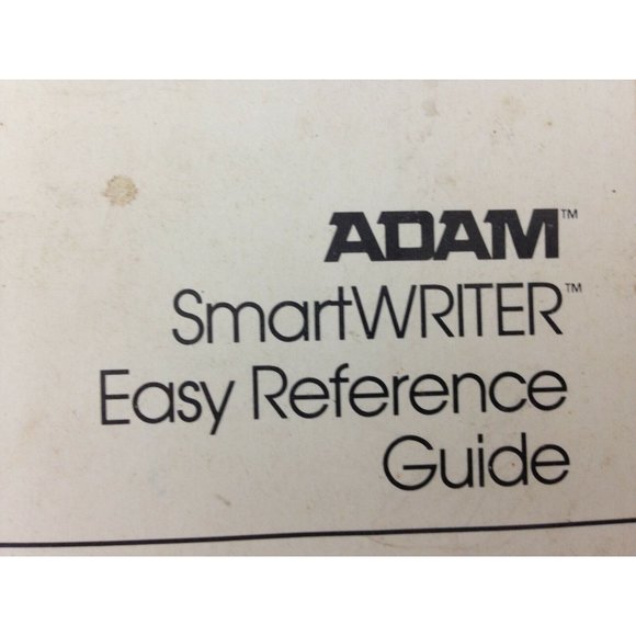 ADAM Smart Writer  Operating Tips Brochures 1983 COLECO - Picture 4 of 9